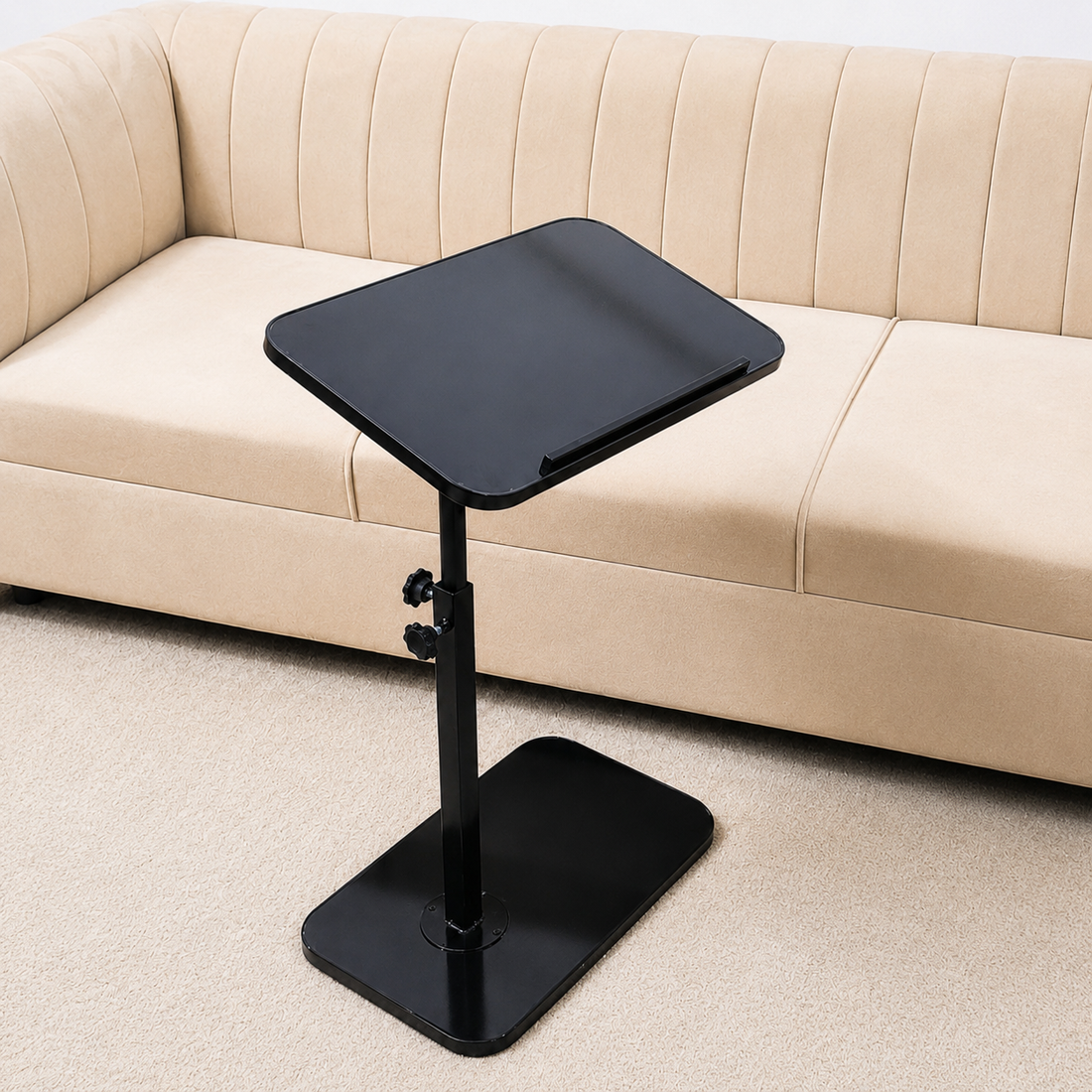 90° Tilting & 360° Swivel Height-Adjustable Table